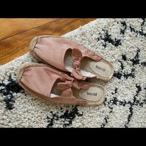 Soludos Rose Gold Espadrille Slip-on Flats